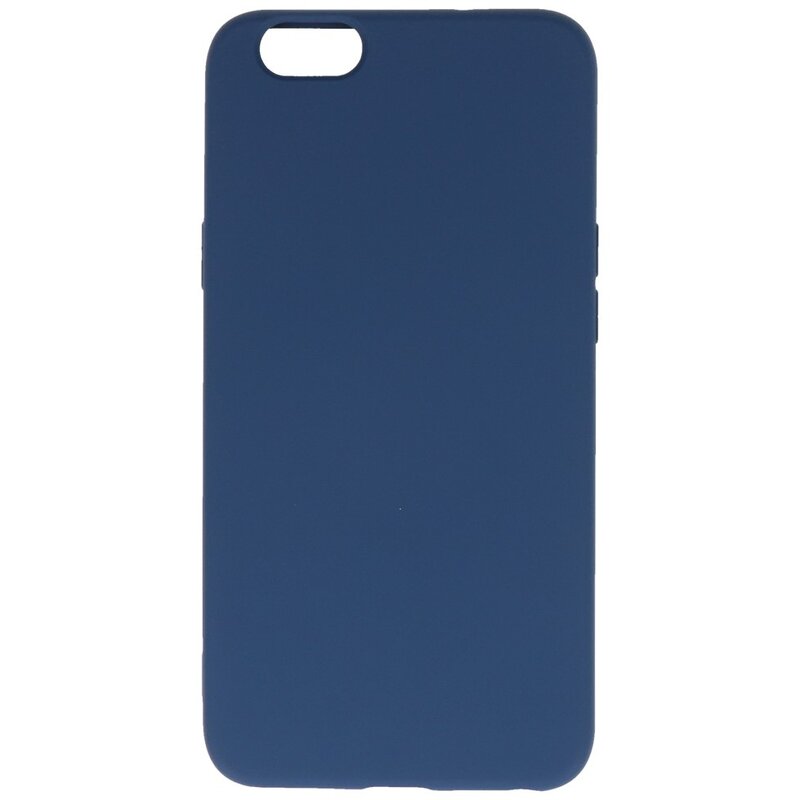 Fashion Color TPU-cover til Oppo A59 4G Navy