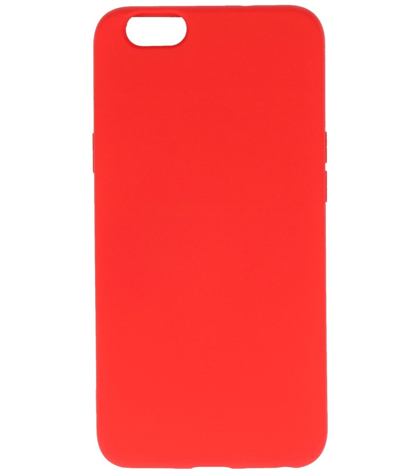 Custodia in TPU colorata alla moda per Oppo A59 4G Rossa