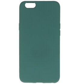 Custodia in TPU color moda per Oppo A59 4G Verde scuro