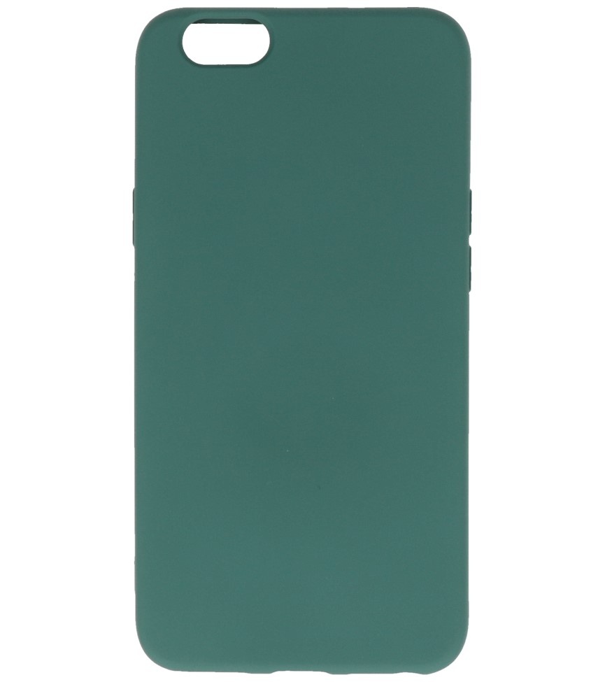 Coque TPU Couleur Mode pour Oppo A59 4G Vert Foncé