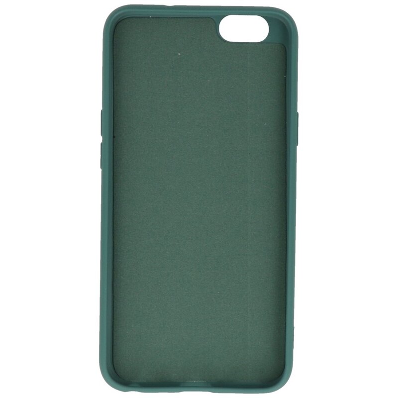 Funda TPU Color Moda para Oppo A59 4G Verde Oscuro