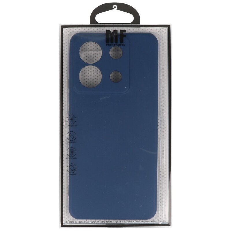 Fashion Color TPU-cover til Redmi Note 13 Pro 5G Navy