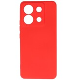 Coque TPU Couleur Mode pour Redmi Note 13 Pro 5G Rouge