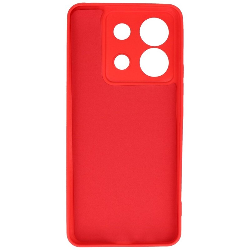 Coque TPU Couleur Mode pour Redmi Note 13 Pro 5G Rouge