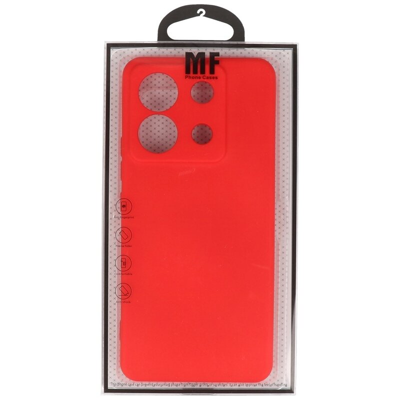 Coque TPU Couleur Mode pour Redmi Note 13 Pro 5G Rouge