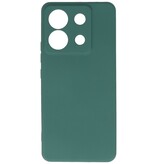 Fashion Color TPU-cover til Redmi Note 13 Pro 5G Mørkegrøn