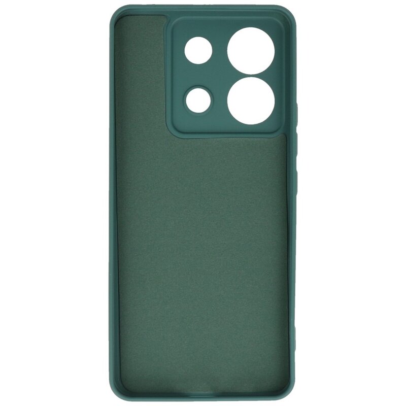 Fashion Color TPU-cover til Redmi Note 13 Pro 5G Mørkegrøn