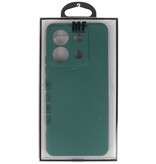 Fashion Color TPU-cover til Redmi Note 13 Pro 5G Mørkegrøn