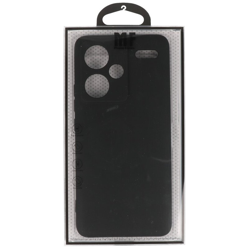 Custodia in TPU colorata alla moda per Redmi Note 13 Pro Plus nera