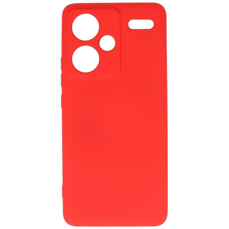 Coque TPU Couleur Mode pour Redmi Note 13 Pro Plus Rouge