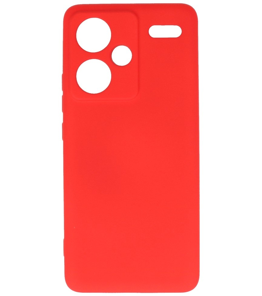 Fashion Color TPU Case for Redmi Note 13 Pro Plus Red