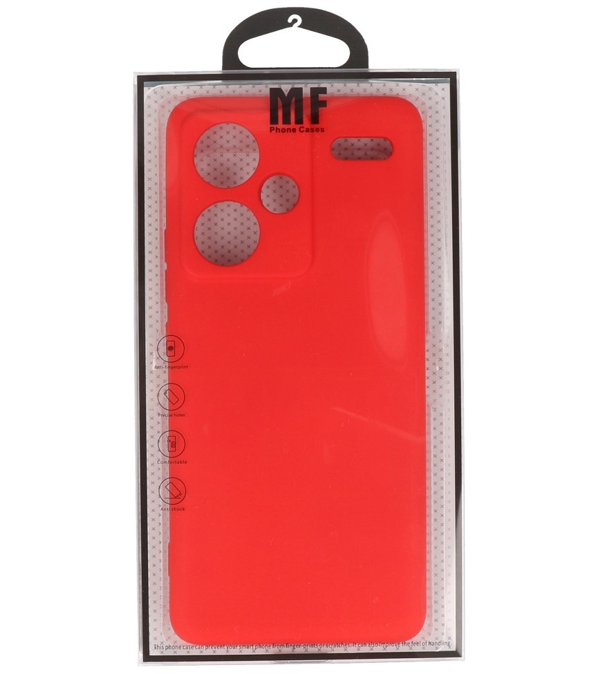 Fashion Color TPU Case for Redmi Note 13 Pro Plus Red