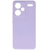 Funda de TPU de color de moda para Redmi Note 13 Pro Plus Púrpura