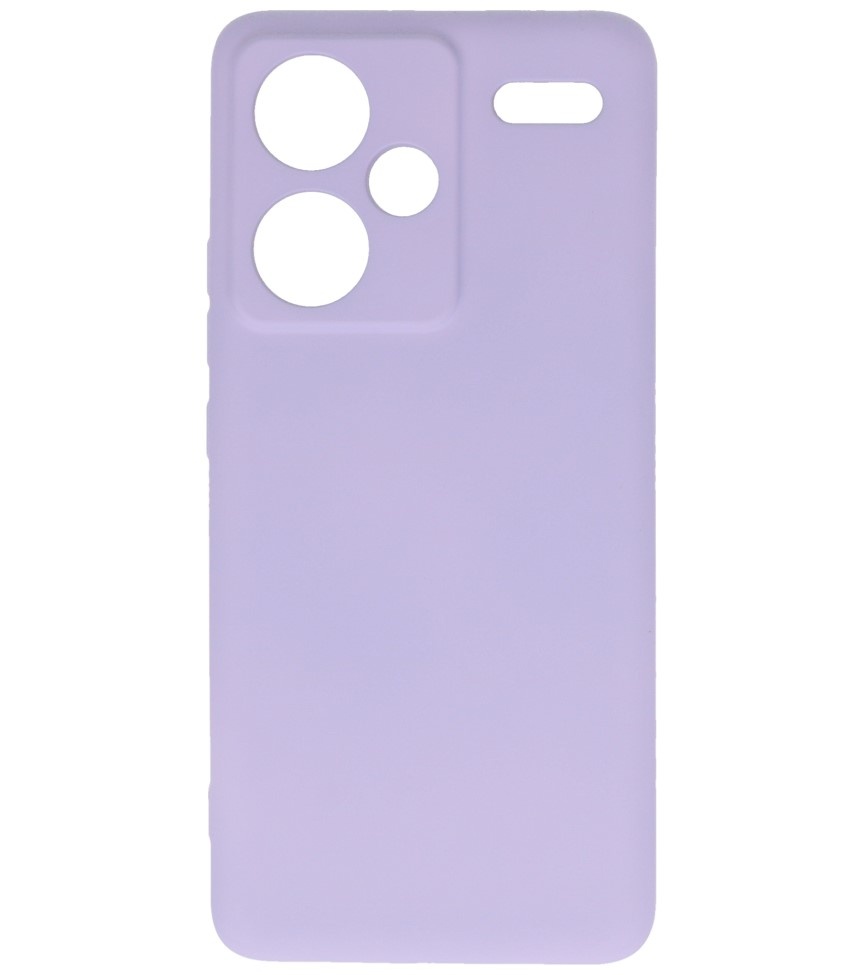 Funda de TPU de color de moda para Redmi Note 13 Pro Plus Púrpura