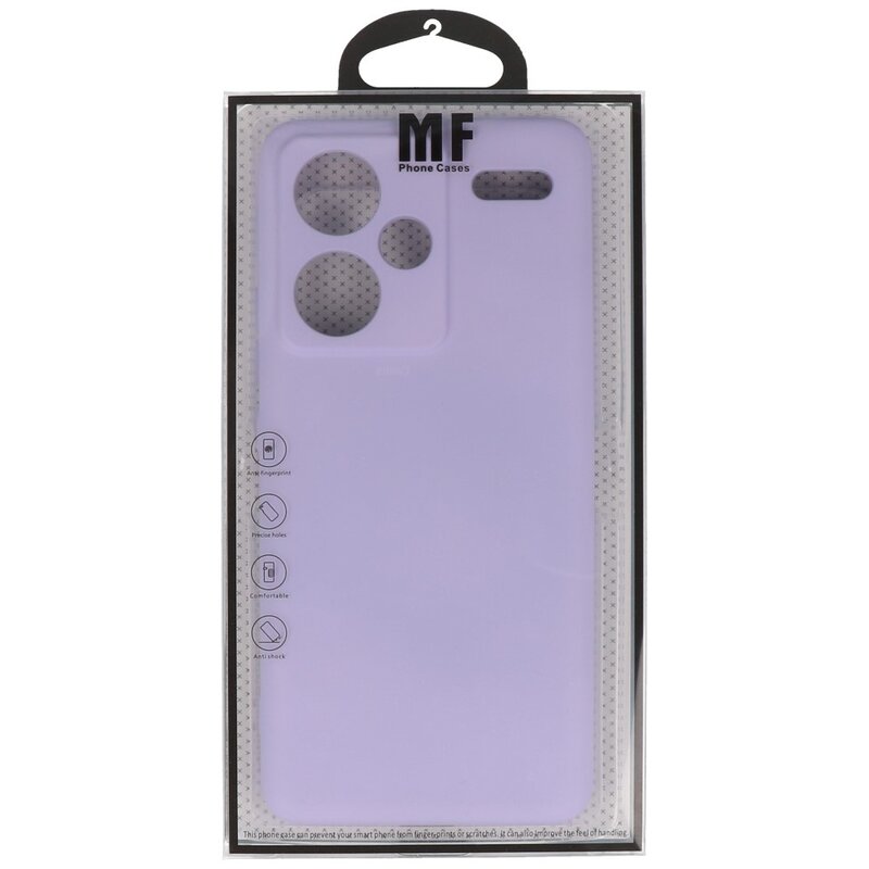 Funda de TPU de color de moda para Redmi Note 13 Pro Plus Púrpura