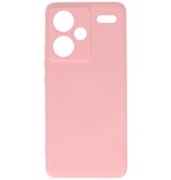 Funda TPU Color Moda para Redmi Note 13 Pro Plus Rosa