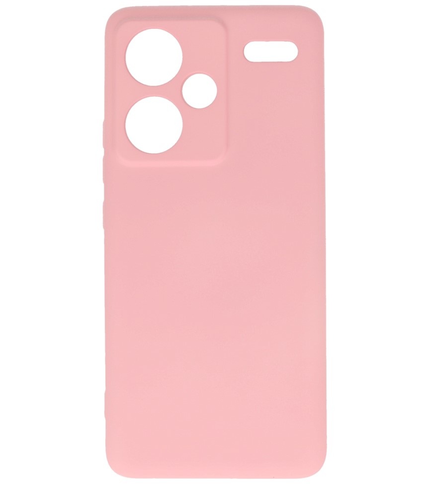 Coque TPU Couleur Mode pour Redmi Note 13 Pro Plus Rose