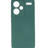 Fashion Color TPU Hoesje voor Redmi Note 13 Pro Plus Donker Groen