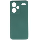 Funda TPU Color Moda para Redmi Note 13 Pro Plus Verde Oscuro