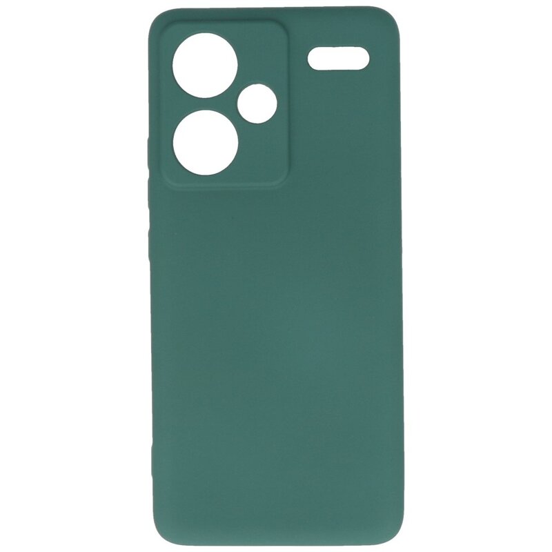 Funda TPU Color Moda para Redmi Note 13 Pro Plus Verde Oscuro