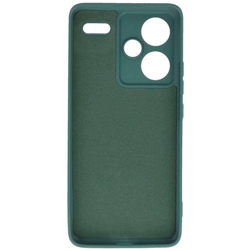 Funda TPU Color Moda para Redmi Note 13 Pro Plus Verde Oscuro