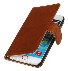 Lavato Custodia in pelle stile del libro per Touch 5 Brown