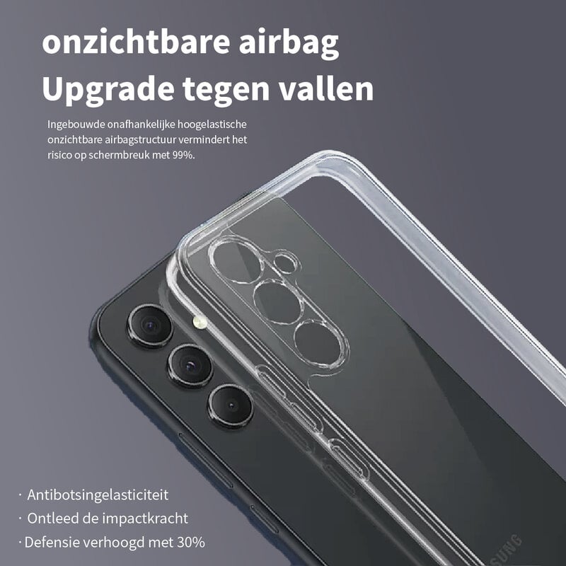 Anti-Yellowing Transparent Case for Samsung Galaxy S24 Plus