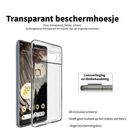 Custodia trasparente antiingiallimento per Google Pixel 8A