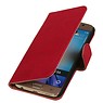 Vasket Læder Book Style Taske til Galaxy S4 Active i9295 Pink
