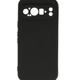 Funda de TPU de color de moda para Google Pixel 9 Negro