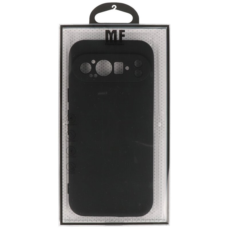 Funda de TPU de color de moda para Google Pixel 9 Negro