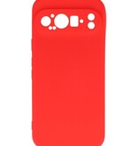 Funda de TPU de color de moda para Google Pixel 9 Rojo