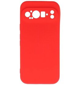 Coque en TPU couleur tendance Google Pixel 9 rouge