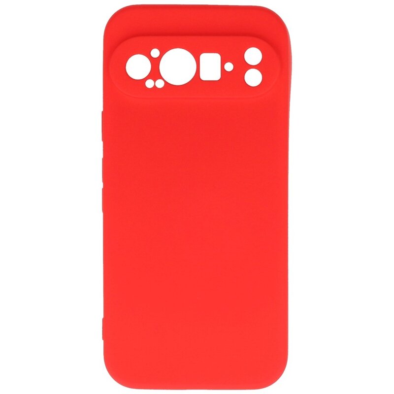 Funda de TPU de color de moda para Google Pixel 9 Rojo