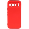 Coque en TPU couleur tendance Google Pixel 9 rouge