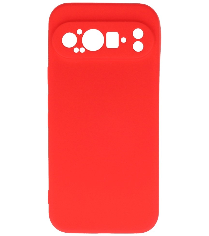 Funda de TPU de color de moda para Google Pixel 9 Rojo