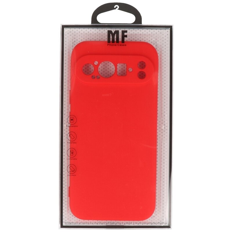 Funda de TPU de color de moda para Google Pixel 9 Rojo