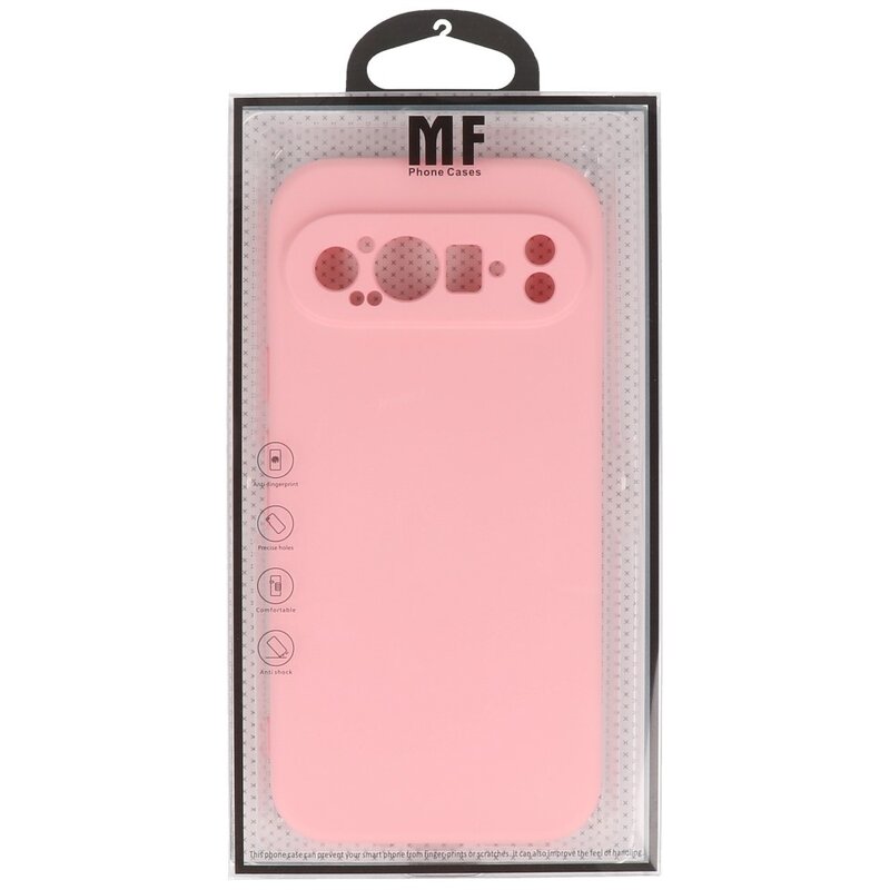 Funda de TPU de color de moda para Google Pixel 9 Rosa
