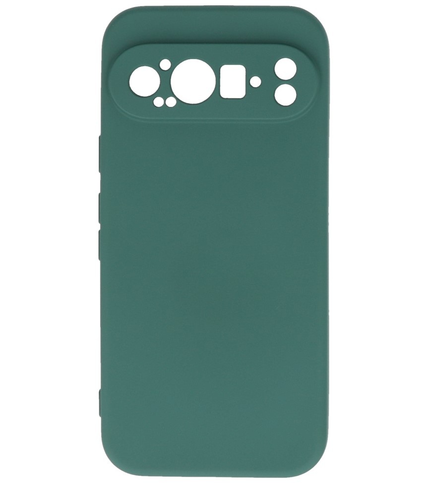 Custodia in TPU colorata alla moda per Google Pixel 9 verde scuro