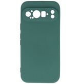 Fashion Color TPU Hoesje voor Google Pixel 9 Pro Donker Groen