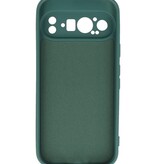 Coque en TPU couleur tendance pour Google Pixel 9 Pro, vert foncé