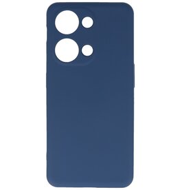 Coque en TPU couleur mode OnePlus Nord 3 5G bleu marine