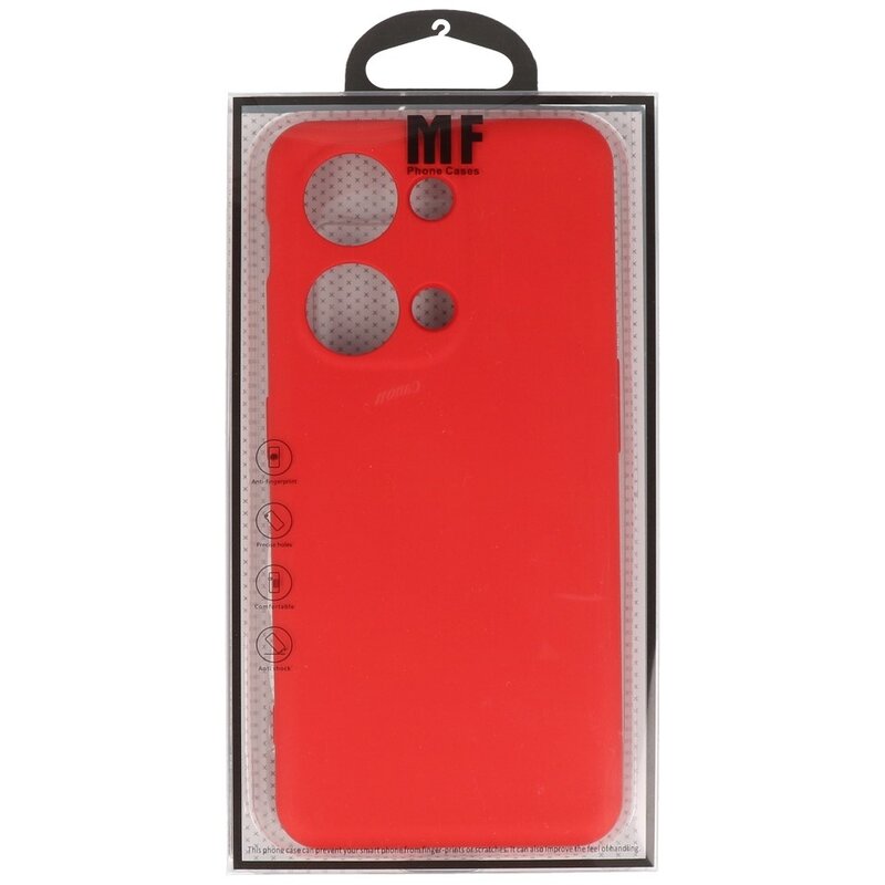 Funda de TPU de color de moda para OnePlus Nord 3 5G Rojo