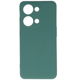Funda de TPU de color de moda para OnePlus Nord 3 5G Verde oscuro