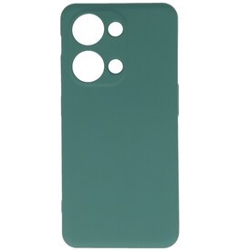 Coque en TPU couleur tendance OnePlus Nord 3 5G vert foncé