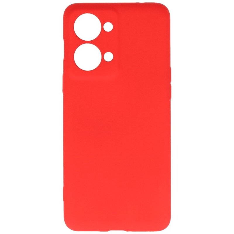 Funda de TPU de color de moda para OnePlus Nord 2T Rojo