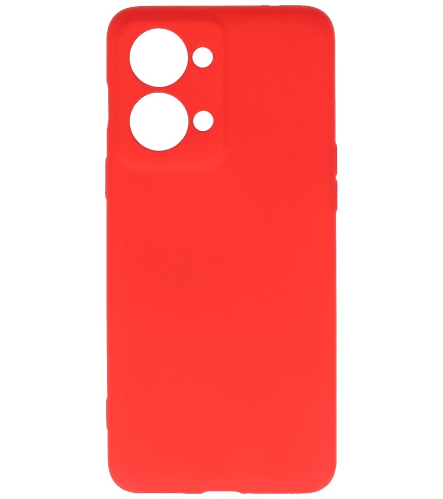 Fashion Color TPU Case for OnePlus Nord 2T Red