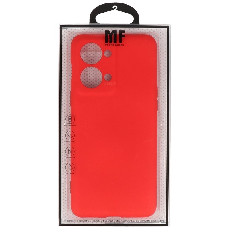 Funda de TPU de color de moda para OnePlus Nord 2T Rojo