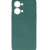 Fashion Color TPU Hoesje voor OnePlus Nord 2T Donker Groen