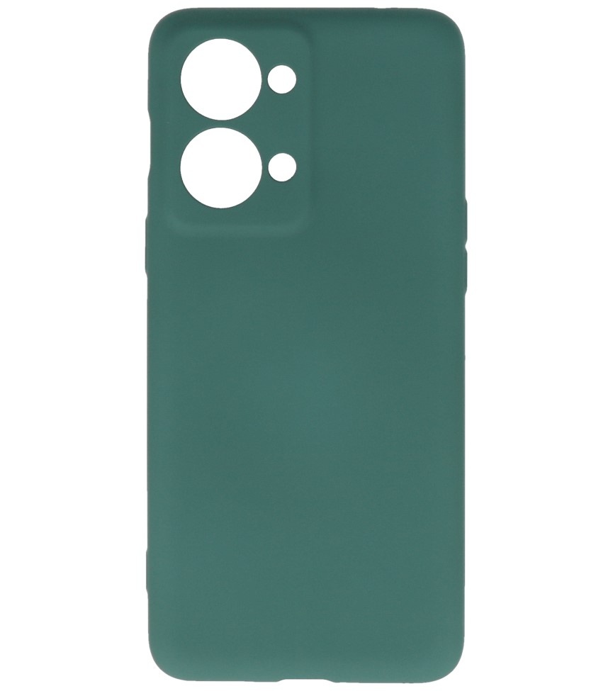 Fashion Color TPU Hoesje voor OnePlus Nord 2T Donker Groen